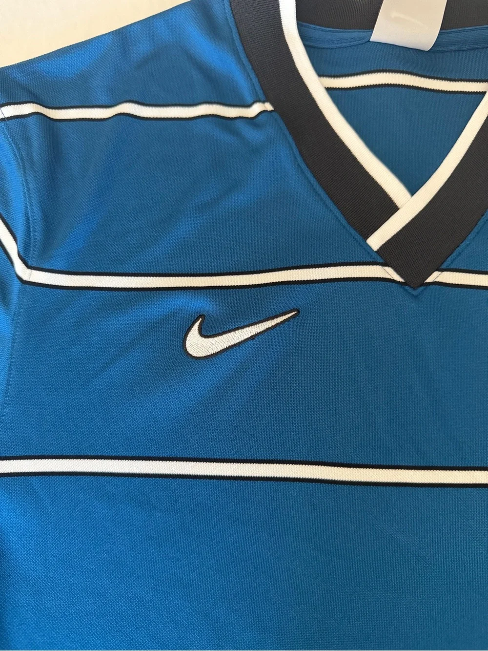 Nike DF Energy Top Soccer Jersey Blue/Black Longsleeve IF1532-476 Men’s Sz: S